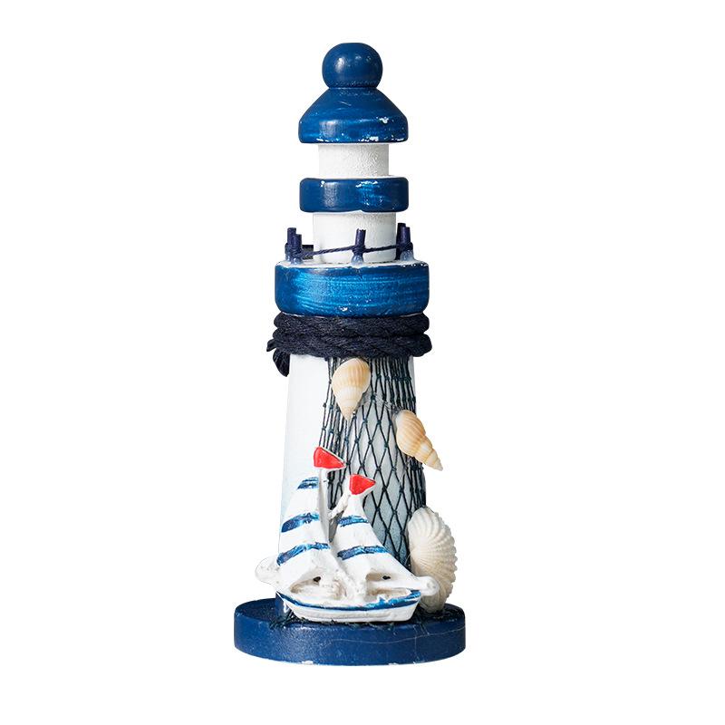 Креативный средиземноморский декор деревянного маяка для приморских пейзажей и сувениров для путешествий