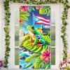 Happy Three Kings Day Epiphany Day Door Cover Banner Backdrop 71 x 35 inch Three Kings and Puerto Rican Flag Party Hanging Backdrop Photography