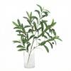 Simulated Olive Leaves With Fruit Tree Branches And Leaves, Flower Arrangement, Living Room  Decoration, Plants, Artificial Flowers, Green Plants 1pc