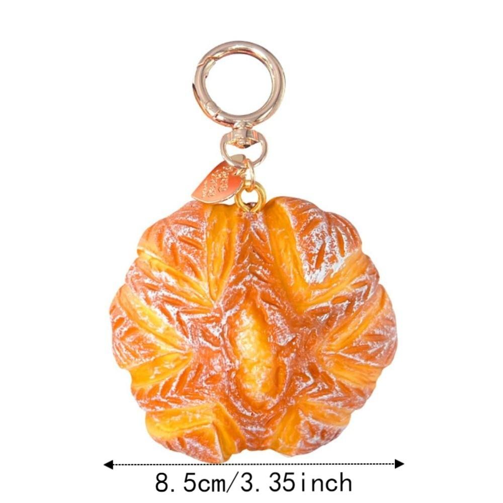 Soft-PU Bread Squishy Keychain Slow-rebound Food Bread Ornaments Backpack