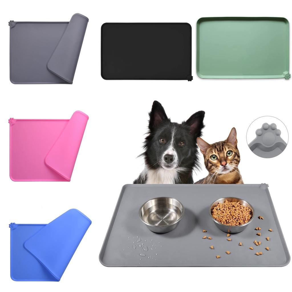 Cat Food Dog Mat Pet Feeding Bowl Placemat Waterproof Non Slip Floors Silicone