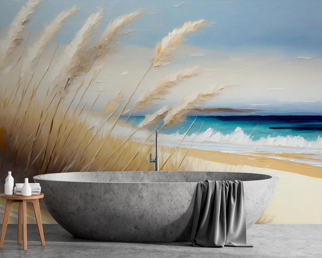 Wallpaper Beach sea dunes