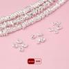 Серебряные бусины-разделители Yuanbao (слиток) из стерлингового серебра S999 для изготовления браслетов, ожерелий и поделок своими руками