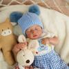 45 Cm Cloth Body Reborn Toddler Dolls LouLou Cute Lifelike Sleeping Newborn Babies Doll for Boy Hand Draw Hair Simulation Dolls Children's Day Present