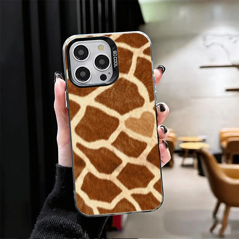 Ударопрочный чехол для телефона с рисунком жирафа для iPhone 17 Air 16 16E 15 Pro Max 14 Plus 13 Mini 12 Задняя крышка Противоударный Fundas