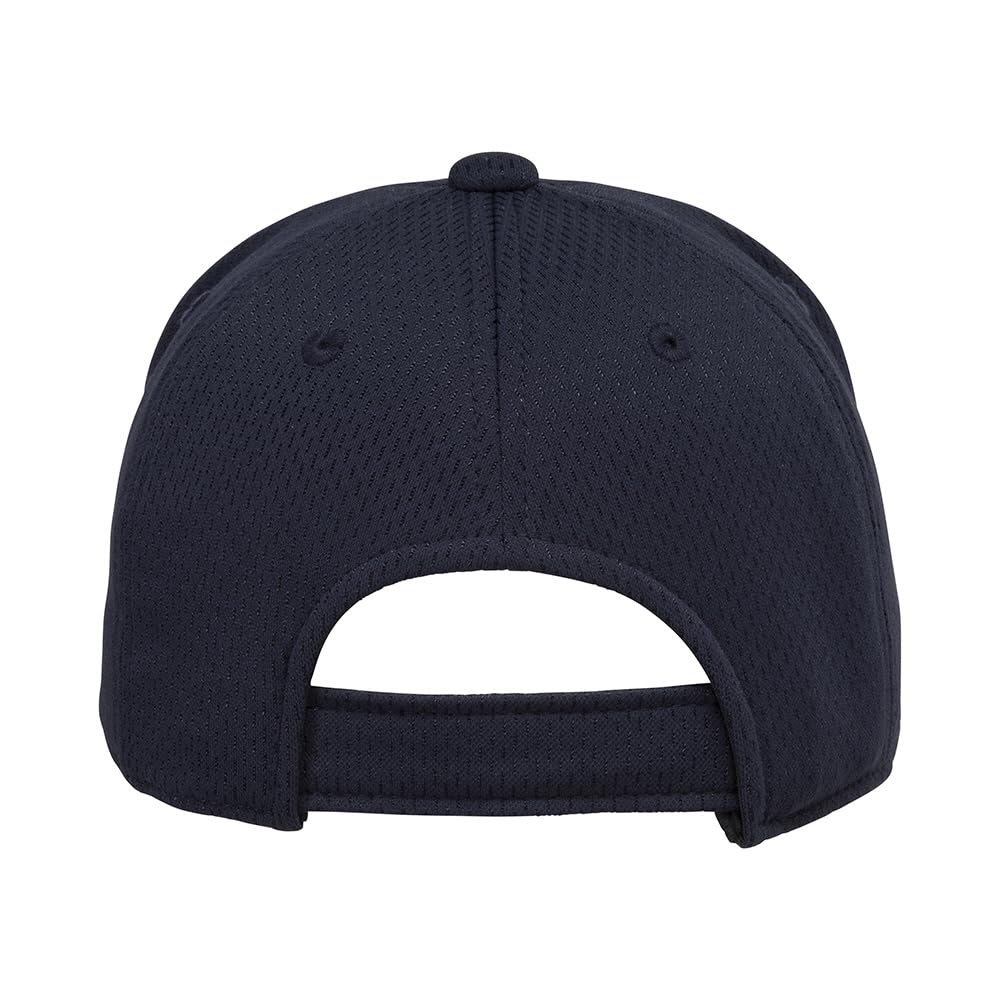 Mizuno Size L Baseball/Softball Cap, All-Mesh, Hexagonal, 12JWBB03, Navy/Red Sand,