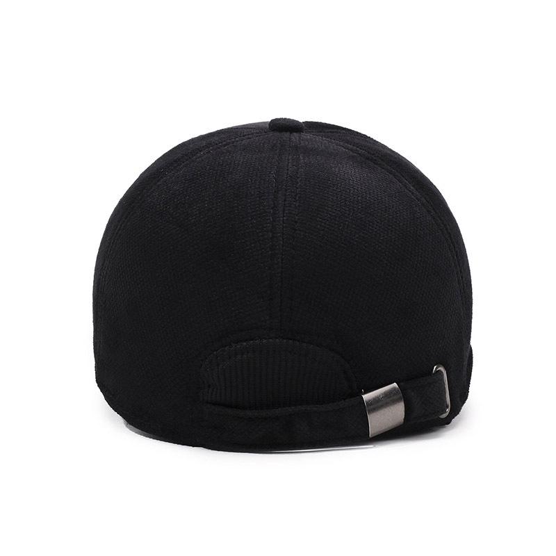 Мужская шапка осень-зима теплая кепка для людей среднего и пожилого возраста бархатная толстая уличная защита ушей бейсболка