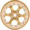 INJORA 1.3" Beadlock Wheel Brass -5.25mm Offset Rims for SCX24 TRX4M 1/24 1/18 RC Crawlers Upgrade(W1310)