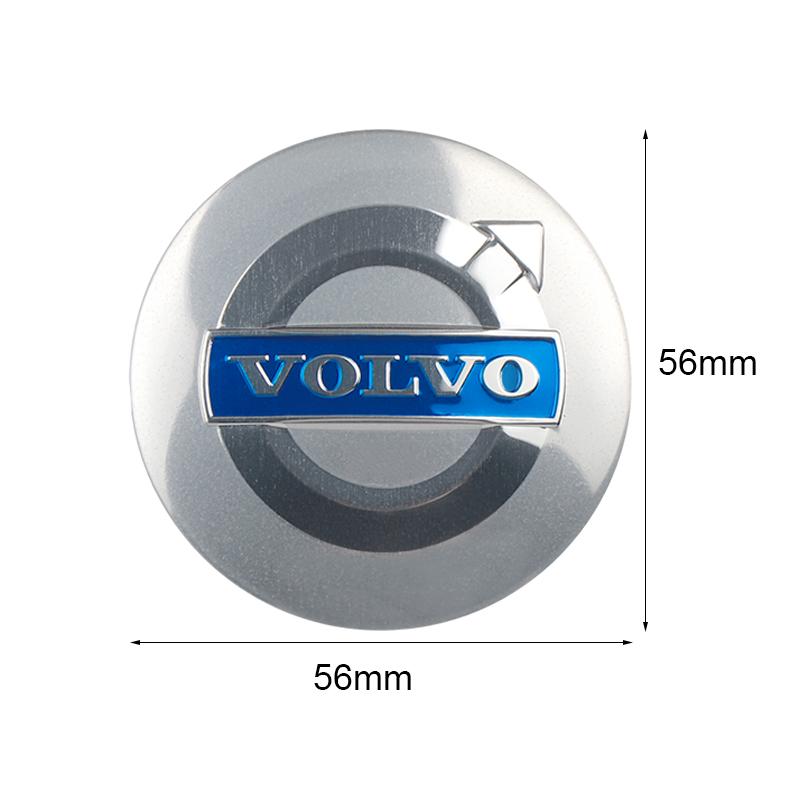 4pcs 56/60mm Car Wheel Center Cover Stickers Hub Caps Decor Decals For Volvo Rdesign AWD C30 C70 S40 S60 S70 S80 S90 V40 V50 V60