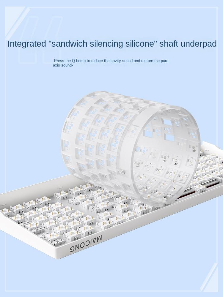 МЧОЗЕ K980: Полностью настраиваемая механическая клавиатура с возможностью горячей замены клавиш, беспроводным Bluetooth и трехрежимной игровой клавиатурой