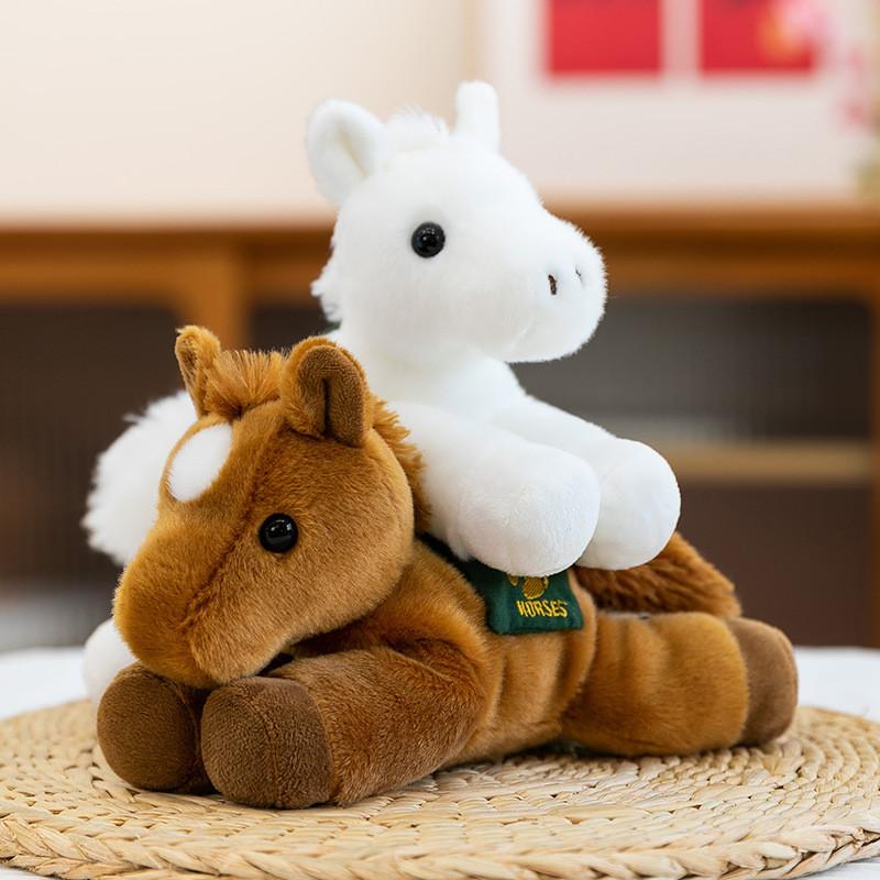 Fluffy Horse Plush Toy With Durable Pp Cotton For Kid Room Decoration And Gift