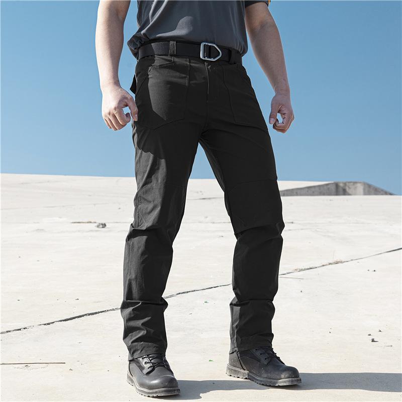 Новые мужские быстросохнущие брюки al с несколькими карманами, эластичные, городские, пригородные, тактические, мужские, узкие, толстые, брюки-карго
