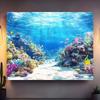 2D тропический подводный фон для фотосъемки Коралловый риф Рыбы Океанский фон