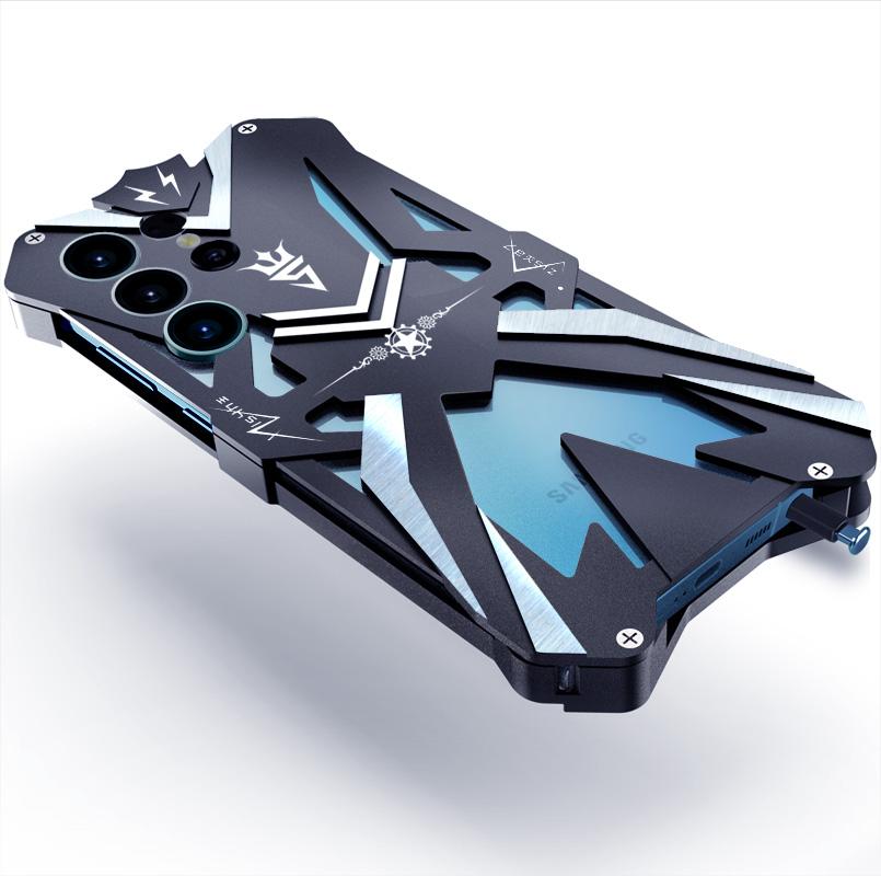 For Samsung Galaxy s25 ultra Zimon Luxury New Heavy Duty Armor Metal Aluminum Phone Cases For Samsung s25 s24 ultra Cover Funda