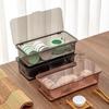 Chopsticks Storage Box Holder With Drainage Partition Household Kitchen Chopsticks Spoon Cutlery Storage Case