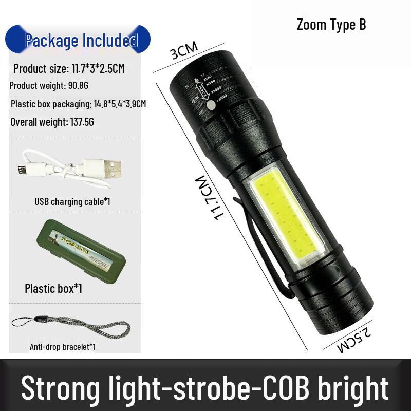 WGP Rechargeable LED Emergency Flashlight