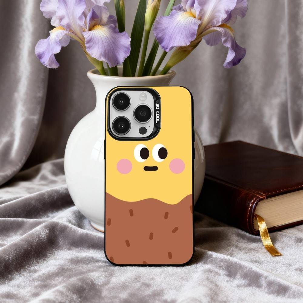 C-Cute C-CARROT F-FRIENDS Phone Case For iPhone17,16,15,14,13,12,11 Plus,Pro Max Candy Silver Plated Inside Cover