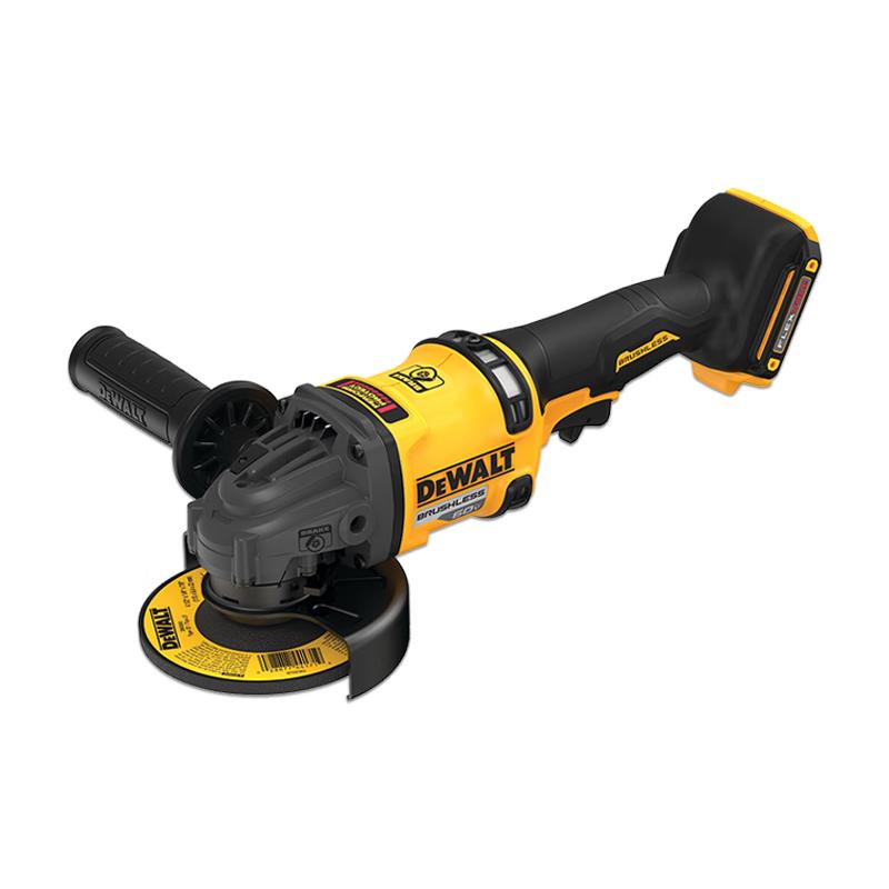 Бесщеточная угловая шлифмашина DEWALT 125 мм, аккумуляторная, штепсель CN (адаптер в комплекте)