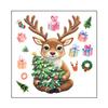 Merry Christmas Toilet Sticker Waterproof Self-adhesive PVC Living Room Bathroom Wall Santa Car Reindeer Stocking Toilet Seat Lid Decoration Decal