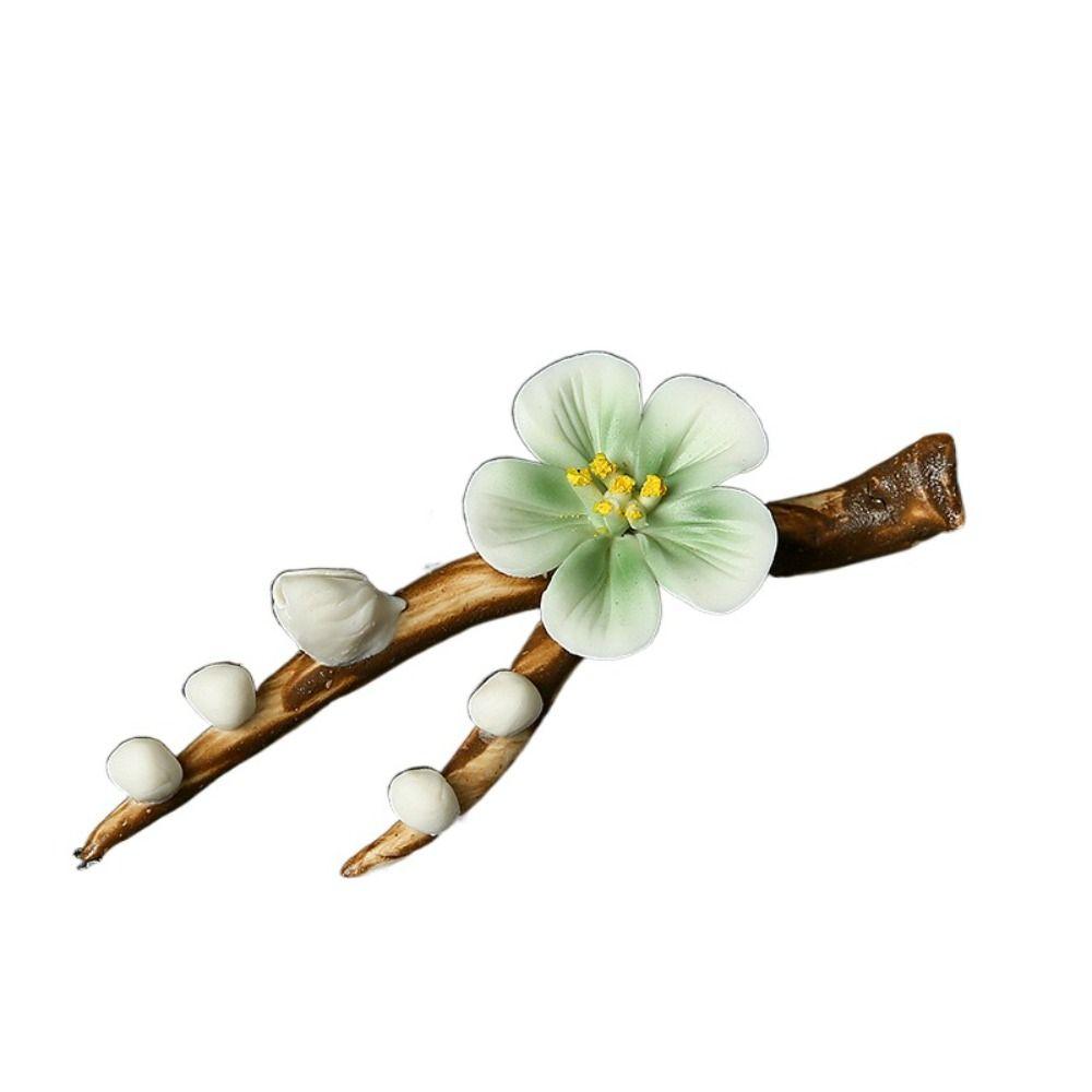 Flower Shape Incense Stick Holder Ceramics Aromatherapy Base Gift Tea Table Oraments Yoga Studios