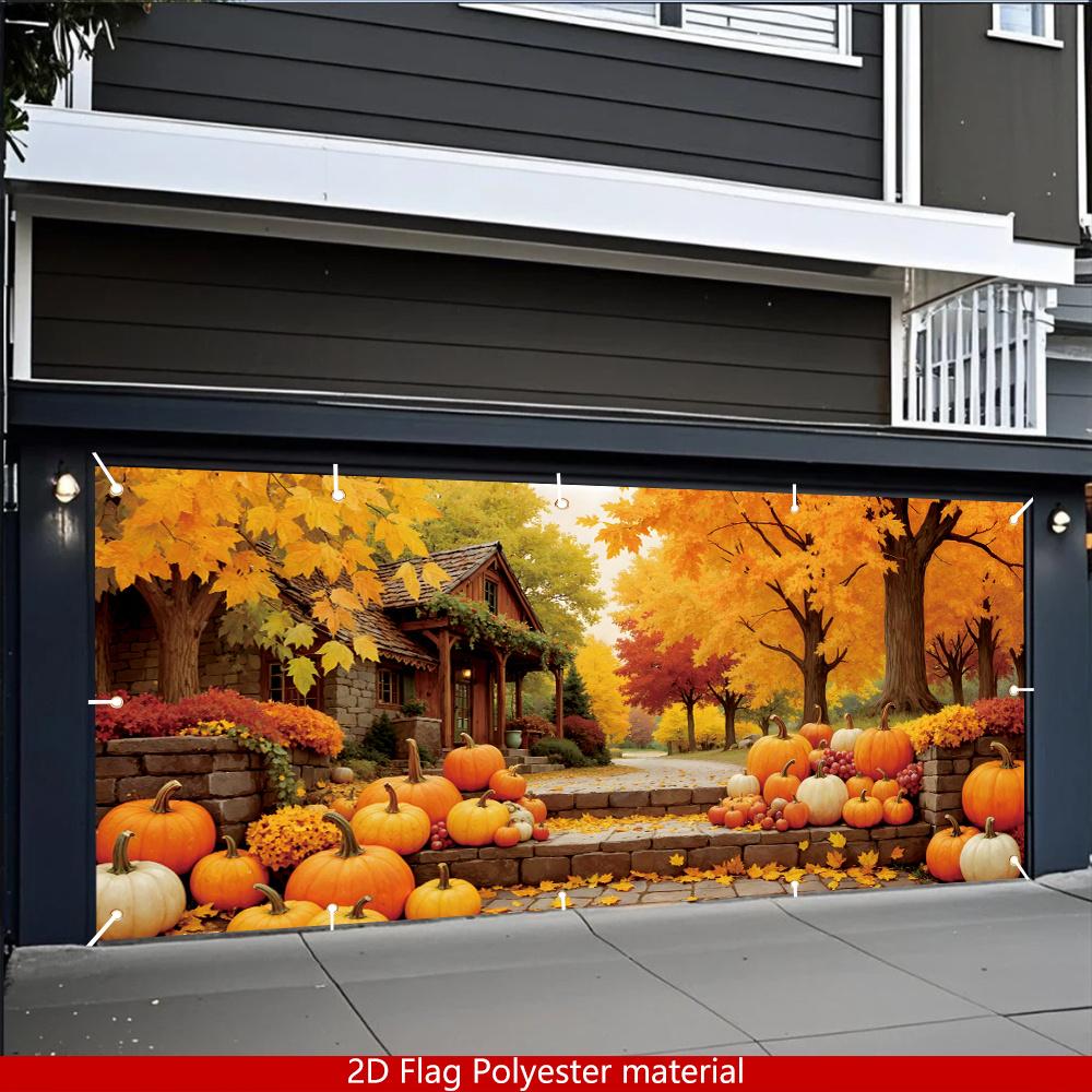2D plane 1 piece of autumn harvest garage suitable for autumn-themed parties outdoor decorations and festival celebrations