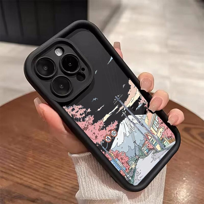 Чехол с аниме-пейзажем на закате для Samsung Galaxy M34 M31 M51 M30S M23 M16 M11 M15 F06 J4 J6 Plus J8 A02 S21 FE S20 Ultra Plus