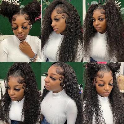 Front Lace Wig European and American Fashion Front Lace Wig, Women's Medium-sized Small Curly Long Curly Hair Natural Full Head Cover