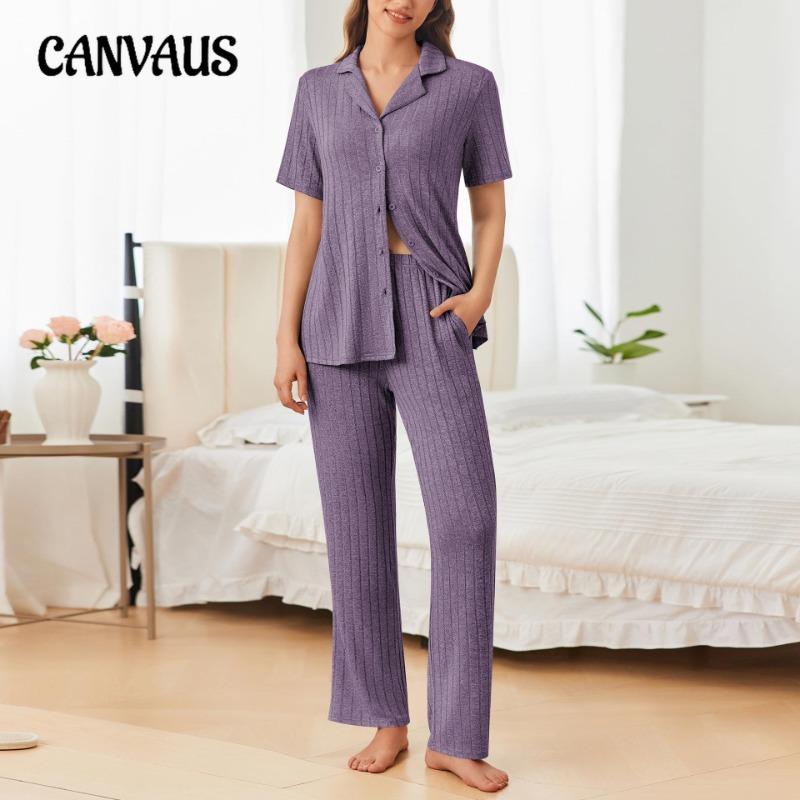 Большие размеры Женская осенняя домашняя одежда с короткими рукавами Брюки Кардиган Пижамный комплект с лацканами