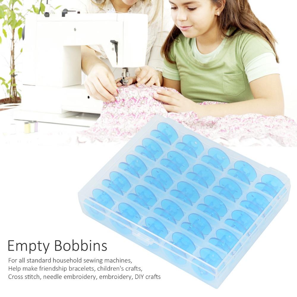 25pcs With Organizer Plastic Spool Plastic Sewing Machine Accessories DIY Sewing