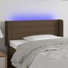 VidaXL LED Headboard Bedroom Furniture Single Bed Accessory Headboard Interior Dark Brown 3123369