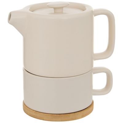 Cream Nature Tea Infuser with Cup