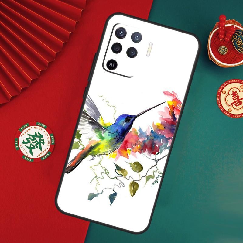 Чехол-колибри для Oppo A78 A98 A58 A38 A18 A54 A74 A94 A80 A60 A40 A96 A76 A16 A15 A17 A57 A5 A6 Pro
