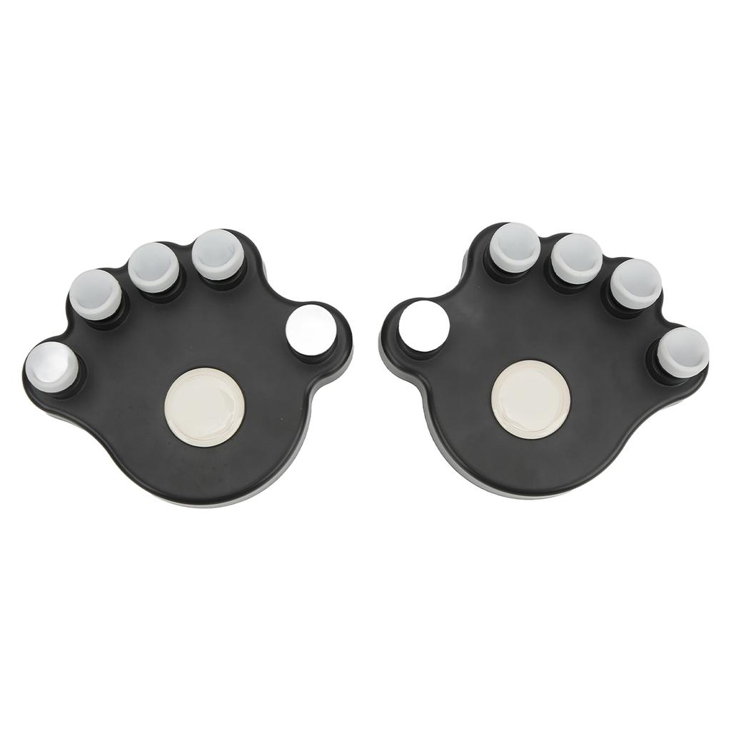 2PCS Piano Finger Exerciser Silicone Hand Grip Trainer Ergonomic Tension Strengthener