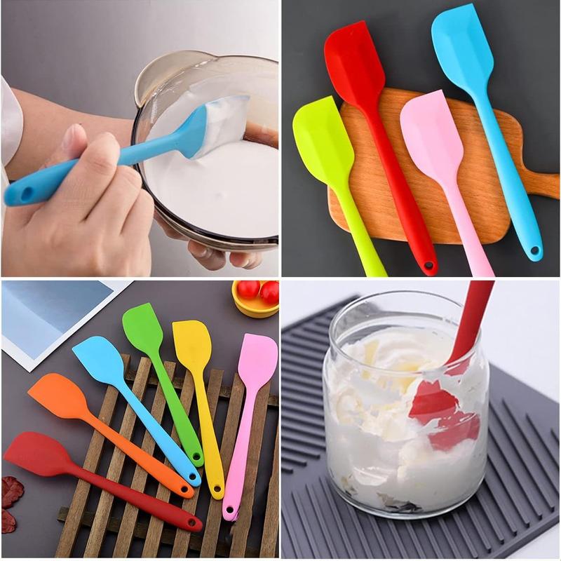 Силиконовые шпатели, резиновые шпатели, термостойкие антипригарные 8,3-дюймовые гибкие скребки для крема для торта, гаджет для приготовления пищи, посуда