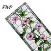 Opaque Glass Film Begonia Window Privacy Static Sticker Retro Color Texture Glue-free Cling Non-adhesive Easy Care Decoration for Home Bathroom Door