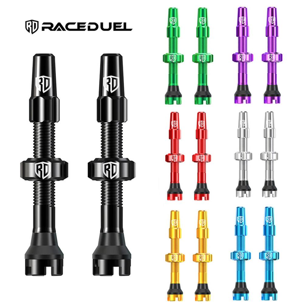 RACEDUEL Bike Tubeless Valve 44MM 60MM 80MM Bicycle Tubeless Presta Valves Aluminium Alloy CNC Valve for Tubeless Road MTB2