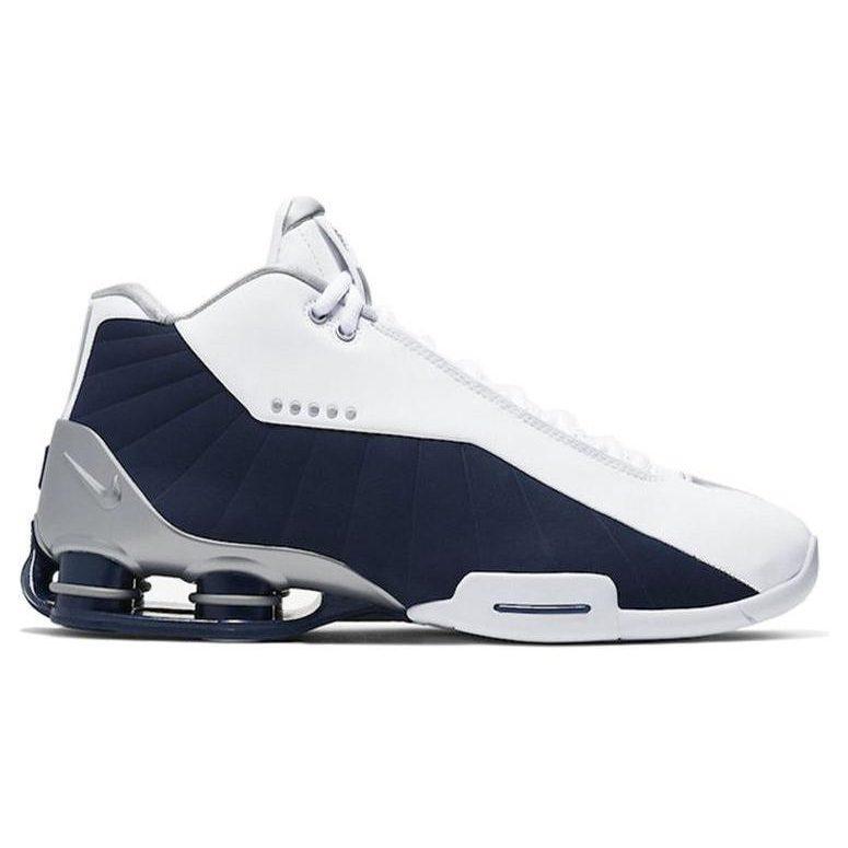 Nike Shox BB4 Белый Серебристый Темно-синий AT7843-100