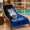 Custom Text Canterbury-Bankstown Bulldogs Print Beach Towel Large Towel For Home Bathroom Beach
