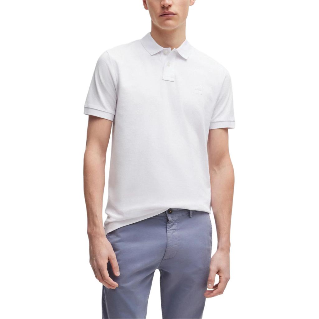 Поло с коротким рукавом и нашивкой с логотипом Boss HUGO BOSS 50507803-100