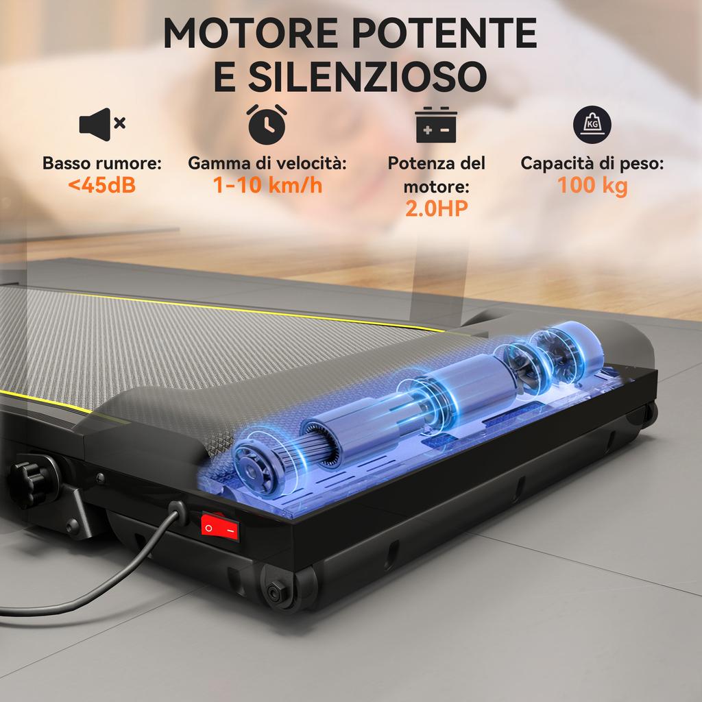 Foldable Treadmill With Adjustable Incline Speed 1 10 Km H LED Display And Remote Control Black