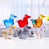 Fake Crystal Horse Figurine Hand-carved Miniature Pony Statue Healing Stone Animal Collectible Sculpture Fengshui Decoration Ornament