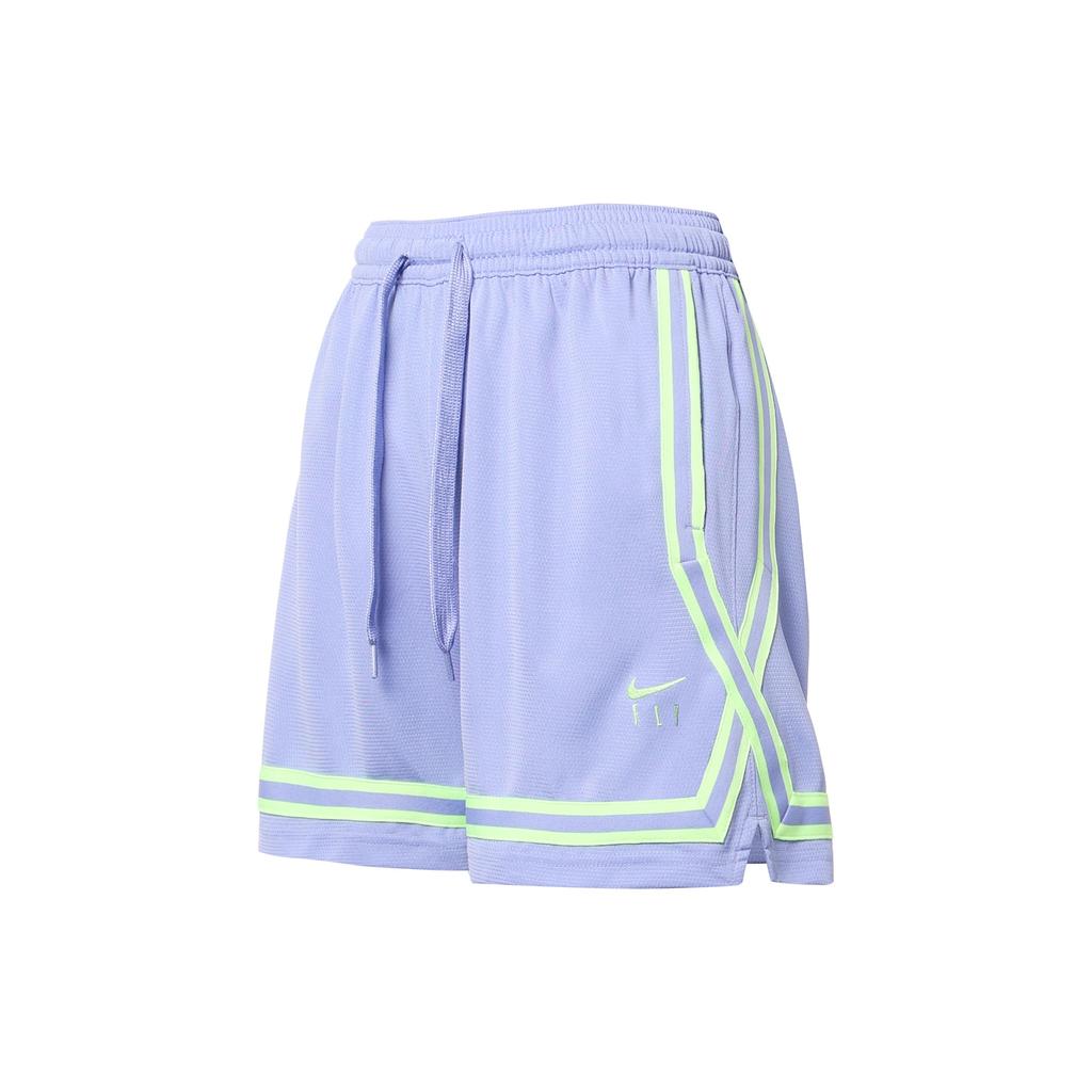 Nike Solid Color Logo Print Lace-Up Shorts Women Shorts Purple DH7326-569