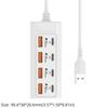4USB 4Type-c Зарядное гнездо Адаптер розетки 8 в 1 Совместим с компьютерами/вилками