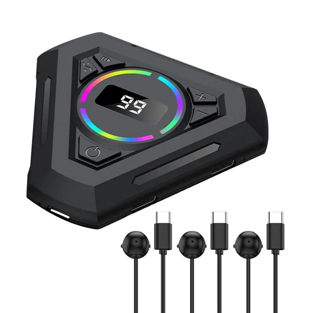 Физический кликер Устройство для щелчков пальцами с регулируемой скоростью, цифровым дисплеем и симулятором щелчков пальцами с подсветкой RGB для Android iOS