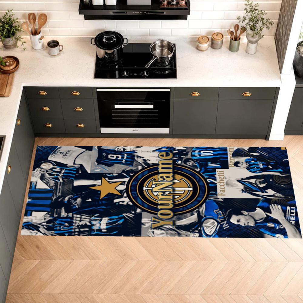 Inter Milan Customize Your Name Kitchen Rug Runner Rug Laundry Mat Hallway Entryway The Best Gift Choice