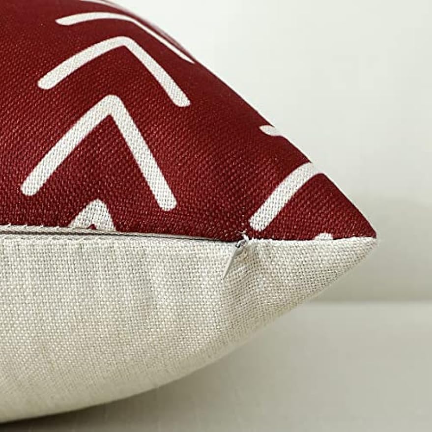 Cushion cover 45x45 cm square red geometric modern decorative cushion cover for pillows living room sofa home decor