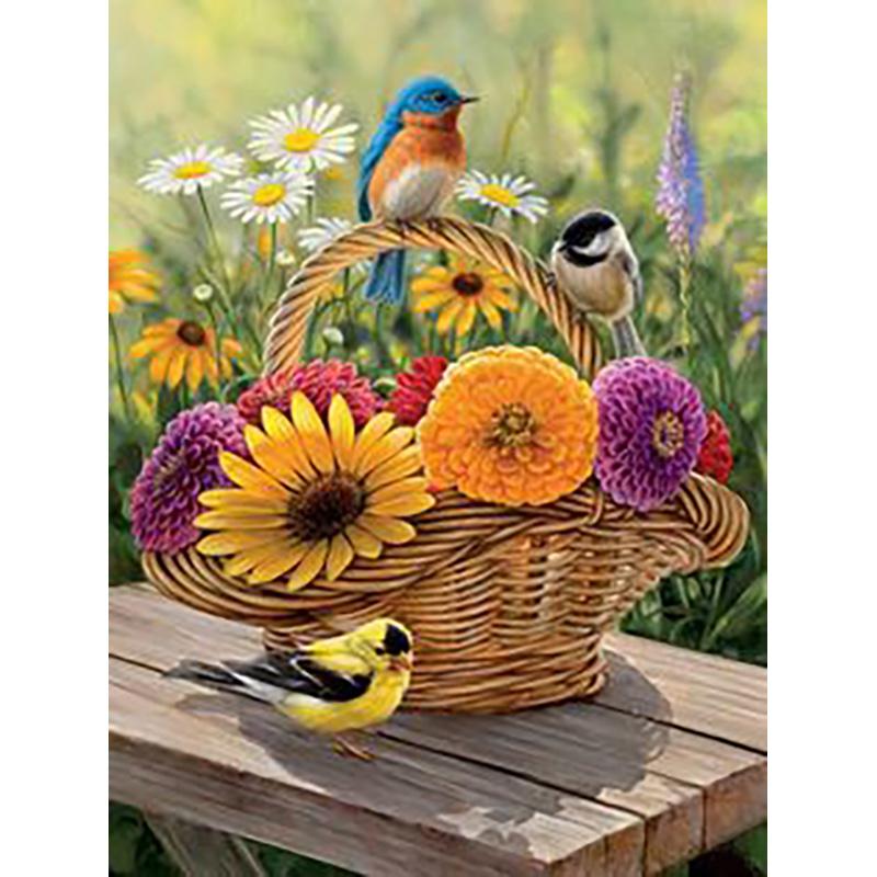 DIY 5D Diamond Painting Full Round Drill Mosaic Kit Birds Diamond Embroidery Cross Stitch Animal Needlework Wall Art Home Decor