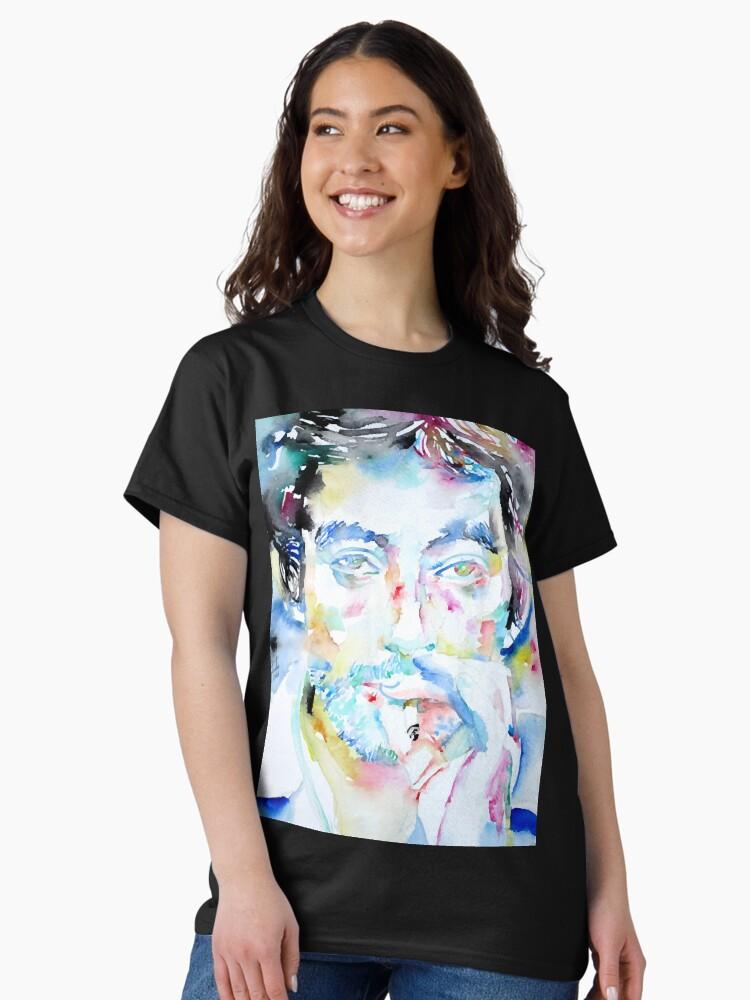 Serge Gainsbourg SERGE GAINSBOURG watercolor portrait Classic T-Shirt