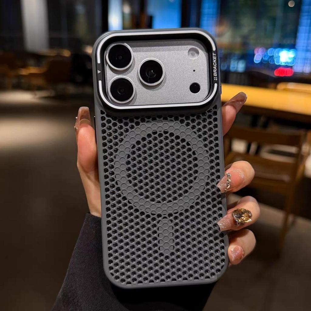 Применимо к iPhone18PROMAX Skin Sense Охлаждающая сетка Магнитное крепление Чехол для мобильного телефона Apple 17 Держатель для объектива 16