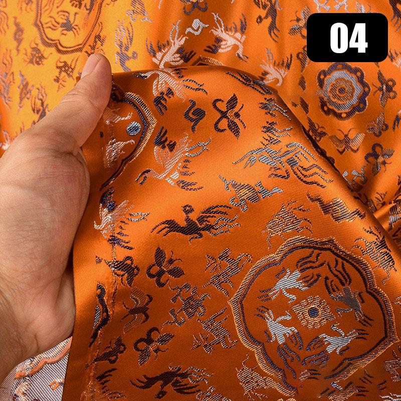 Роскошная высококачественная жаккардовая парчовая шелковая ткань для самостоятельного шитья чонсам ханьфу платье обивка одежды винтажная дизайнерская ткань